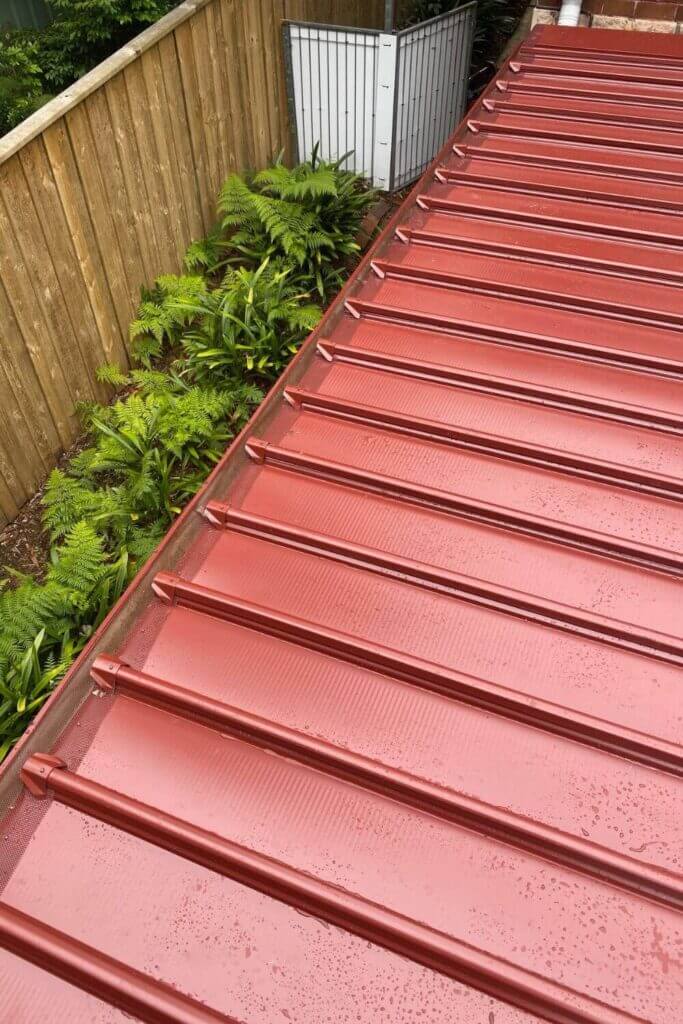 Skillion Roof and gutter guard